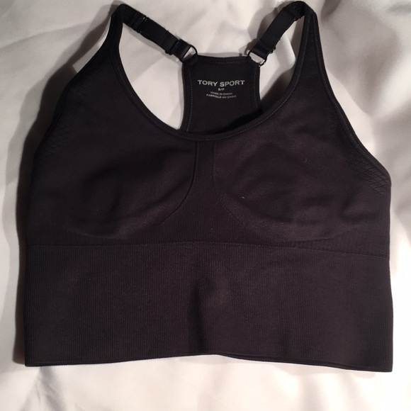 Tory Burch Sport black sports top crop tank bra in - Picture 2 of 5
